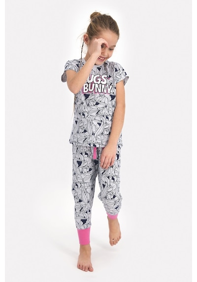 Looney Tunes Lisanslı Bugs Bunny Karmelanj Kız Çocuk Kısa Kol Pijama Takımı 5274-26627 Kar Melanj Looney Tunes Lisanslı Bugs Bunny Karmelanj Kız Çocuk Kısa Kol Pijama Takımı 5274-26627 Kar Melanj