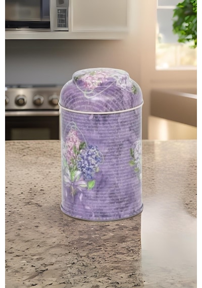 Ef084-28 Flower Purple Desenli Baharatlık 0,8 Lt Çok Renkli