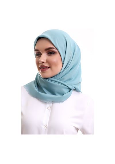 Pamuklu Pano Düz Desensiz Örtü Turkuaz