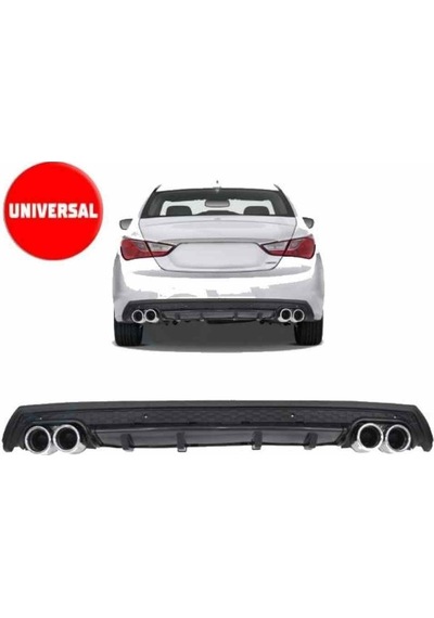 Vw Polo 6r Uyumlu Arka Tampon Altı Difüzör Siyah 2009-2017 Arası