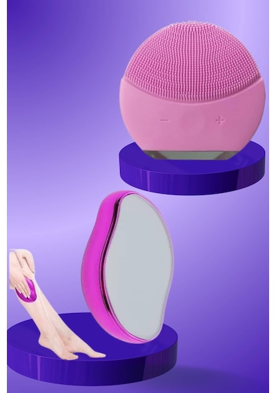 Crystal - 292 - Eraser Epilasyon Aleti Ve Titreşimli Yüz Temizleme - Glblseme - Masaj Aleti