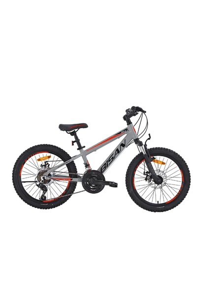 Bisan Cooper Çocuk Bisikleti 30 Cm Hd 24 Jant 21 Vites Açık Gri Kırmızı Gri - Kırmızı