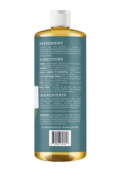 Dr. Jacobs Naturals Nane Özlü Çok Amaçlı Bitkisel Kastil Sabun 946ml