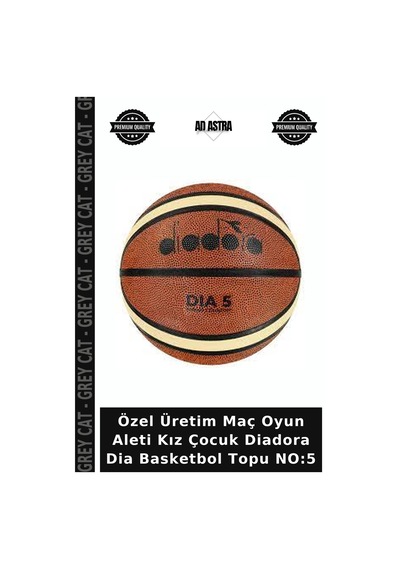 Özel Üretim Maç Oyun Aleti Kız Çocuk Diadora Dia Basketbol Topu No:5