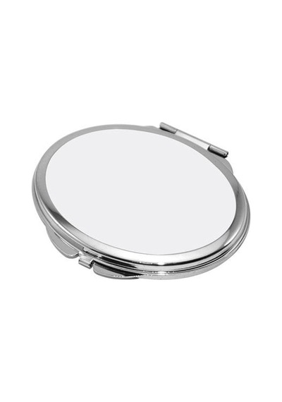 Photoink Sublimasyon Oval Makyaj Aynası Kahverengi