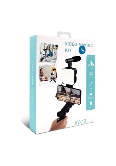 Home Paket Kit Video Fotoğraf Çekim Bluetooth Kumandalı Işık Ring Youtuber Set Senalstore