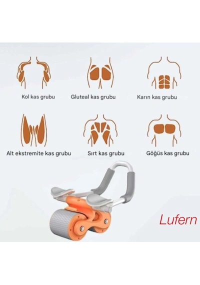 Özel Tasarım Ab Roller Karın Kası Egzersiz Tekerleği Akıllı Fren Fitness Spor Denge Kaymaz Çok Renkli