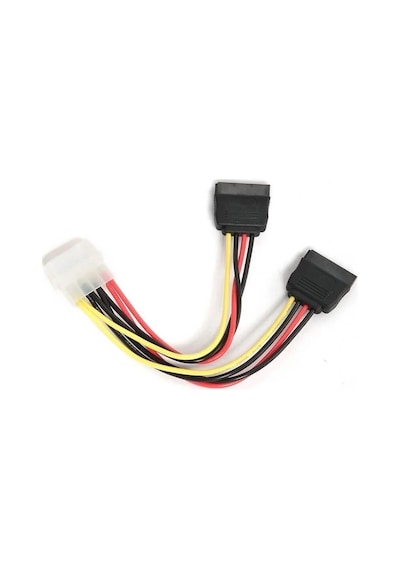 Koodmax 5 Adet Sata Power Kablosu 2 Li 15cm Çoklayıcı Güçlendirilmiş Bakır Kablo