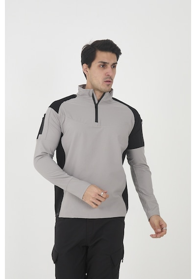 Camp Scoutland Camp138 Outdoor Tactical Su iticili Erkek Taş-Siyah Taktik Sweatshirt