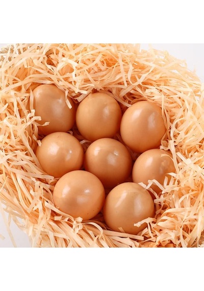Yapay Yumurta Dekoratif Sahte Yumurta 8adet 4beyaz 4kahverengi