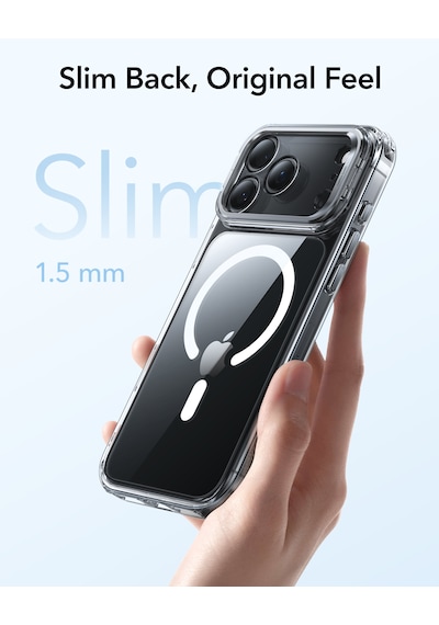 Esr Apple Uyumlu iPhone 17 Pro Classic Hybrid Magsafe Standlı Kılıf - Kamera Kontrol Buton - Şeffaf Şeffaf