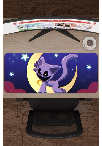 Poppy Playtime Kaymaz Dikişli Kauçuk Oyuncu Mousepad V2 - 70x30 Xl Gaming Mouse Pad Fare Altlığı