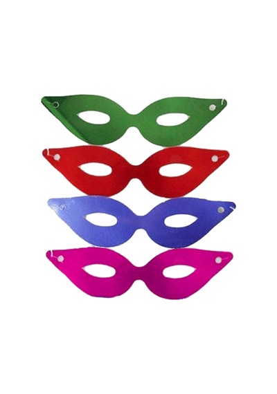 Plastik Kedi Maske 4 Lü