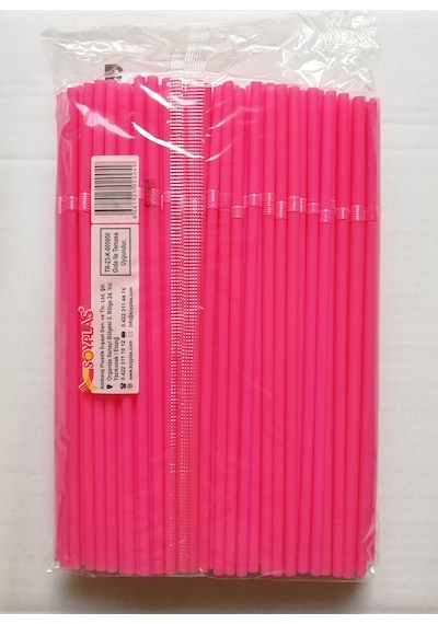 İnce Pipet Körüklü Renkli 600'lü Pipet