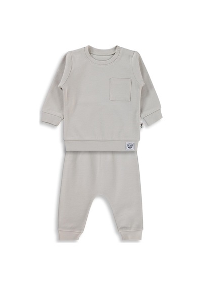 Civil Baby Süs Etiketli 2'li Takım 6-18 Ay Takım - Bej Taş Rengi
