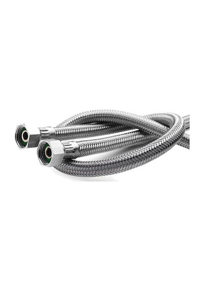 Gms 3-8 - 3-8 Spiral Çelik Örgülü Klozet Bağlantı Hortumu Flex 3 Adet 30 CM