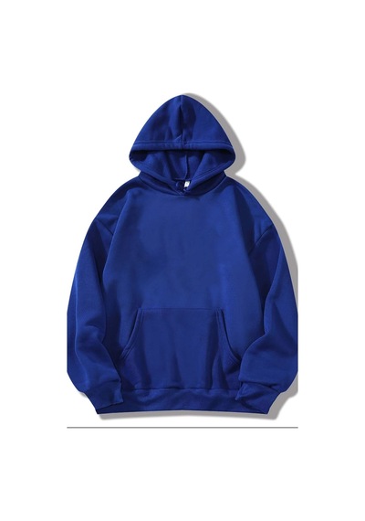 Uyguntarz Unisex Oversize Hey You Baskılı Sweatshirt Mavi