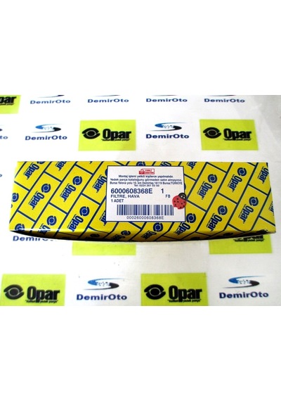 6000608368E Hava Filtresi Fiat Fullback-Mitsubishi L200 Opar 378905246