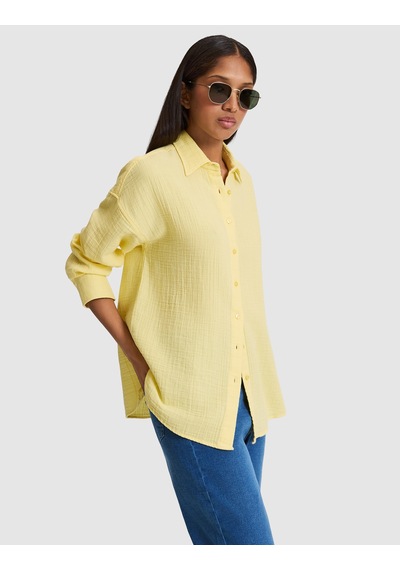 Pierre Cardin Kadın Sarı Gömlek Desenli 50328655-vr044