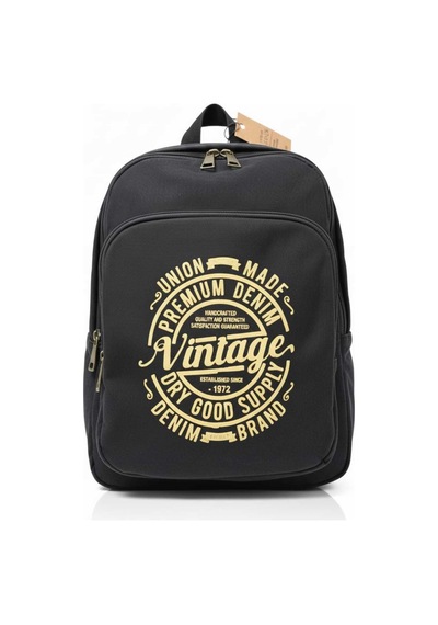 Dark Cotton New Mississippi Bag Sırt Çantası Siyah