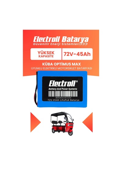 Küba Optimus Max Uyumlu Batarya Yüksek Kapasite Lifepo4 72v 45ah Elektrikli Motorsiklet Bataryası