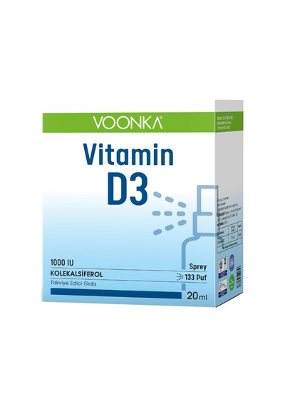 Voonka Vitamin D3 1000IU 20 ML