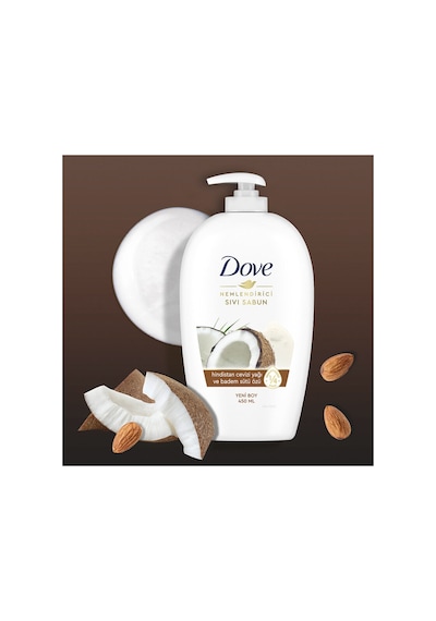 Dove Sıvı Sabun Hindistan Cevizi Badem Sütü 450 Ml