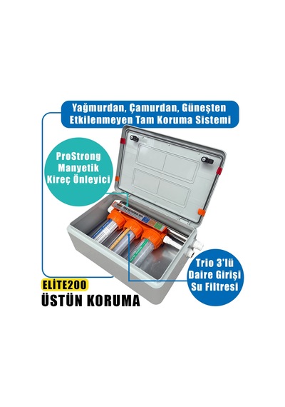 Elite Serisi 200 Villa Tipi Kompakt Su Filtresi Ve Manyetik Kireç Önleyici Set 6b434f57 Model-6b434f57
