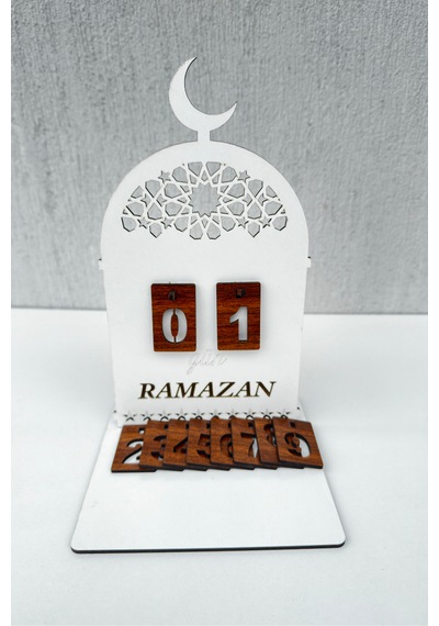 Ahşap Dekoratif Ramazan Takvim İmsakiye