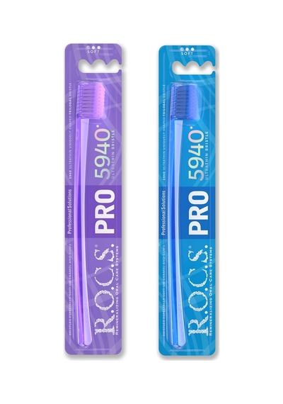 Rocs Pro 5940 Adet Kıl İçeren Soft Diş Fırçası - 2adet