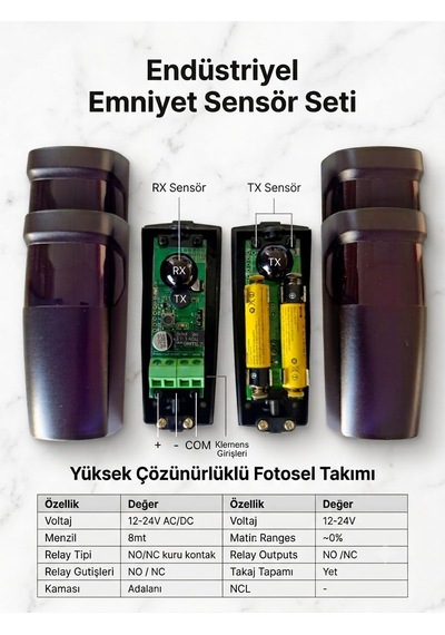 Pilli fotosel Kablosuz Sensör