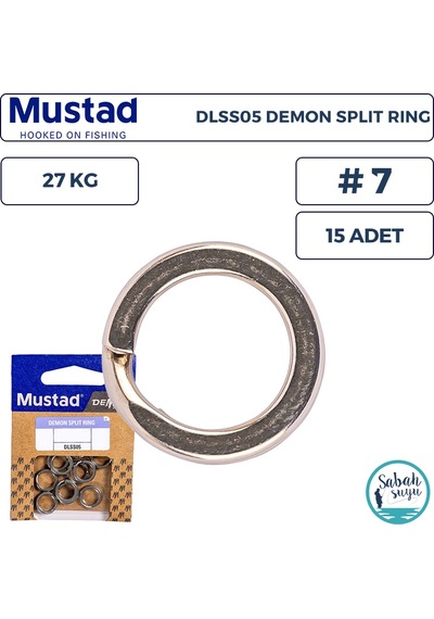 Mustad Demon Dlss05 Split Ring Halka 7 27kg 15 Adet