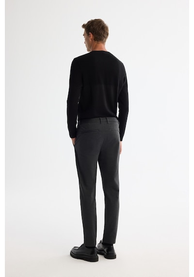 Avva Erkek Antrasit Yanı Lastikli Örme Elastan Slim Fit Pantolon A42y3053
