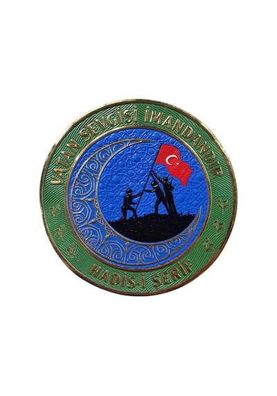 Asker Peç - Vatan Sevgisi İmandandır - Arma - Tpu Patch Karışık/çok Renkli Çok Renkli
