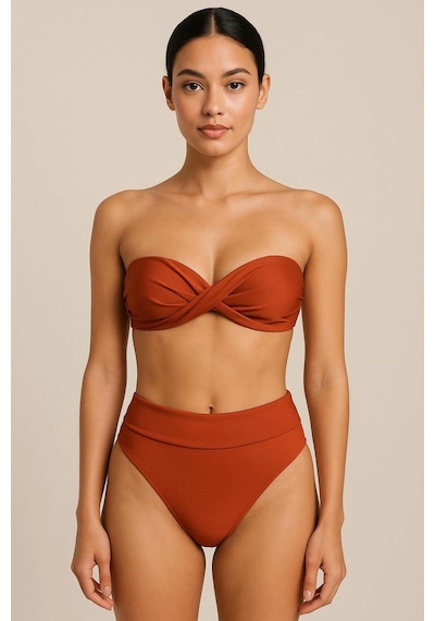 Pierre Cardin 241231 Kadın Tarçın Dolgulu Straplez Yüksek Bel Bikini Takım Çok Renkli Pierre Cardin 241231 Kadın Tarçın Dolgulu Straplez Yüksek Bel Bikini Takım Çok Renkli