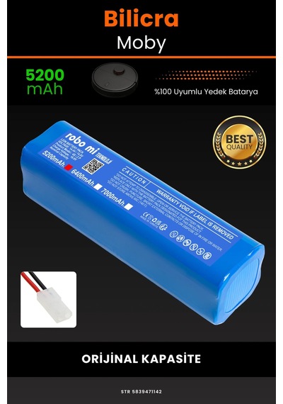 Bilicra Moby 5200mAh Robot Süpürge Bataryası