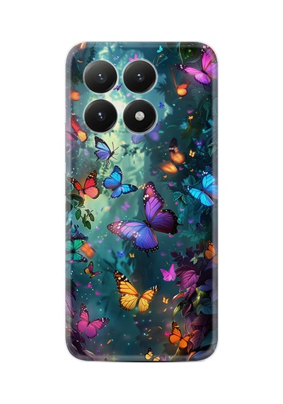 Xiaomi 15t Kılıf Limited Resimli Rengarenk Kelebekler 224