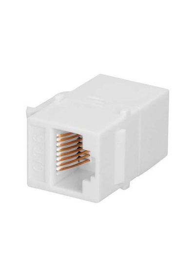 Cat. 6 Rj45 Dişi - Dişi Keystone Ara - Beyaz