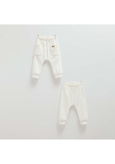 Caramell 2'li Bebek Pantolonu Ape1433 Ekru