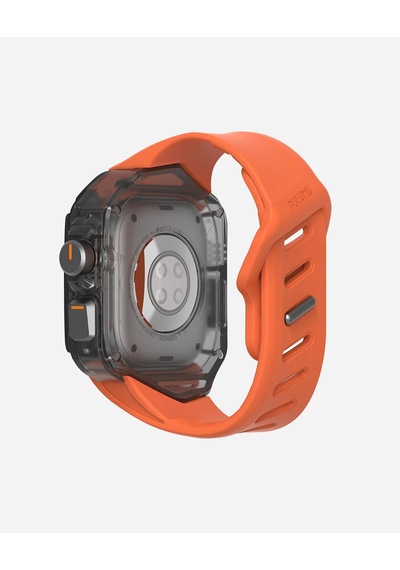 A01 Apple Watch Ultra 1/2 Uyumlu Kılıf Ve Kordon Karbon Fiber Kapak Fkm Kordon