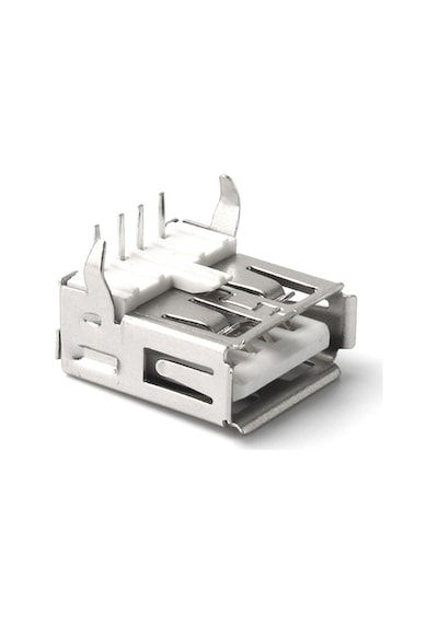 10 Adet Dişi Usb Konnektör 4 Pin Pcb Şase Dişi Usb Soket