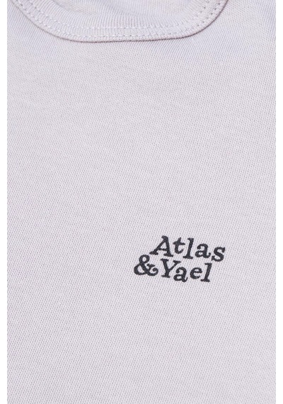 Atlasyael Atlas&yael %100 Organik Pamuk Gots Organik Belgeli Kısa Kol Çıtçıtlı Body - Gri