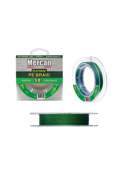 Mercan Platinum Pe 9X Örgü İp 150 M Yeşil Misina