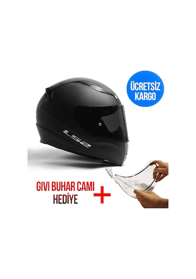 Rapıd Mat Siyah Kask Yapışkan Unıversal Buhar Camı Hedi...