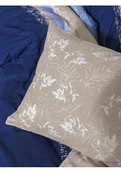 Cotton Box Flanel Nevresim Takımı Çift Kişilik Blueline Lacivert