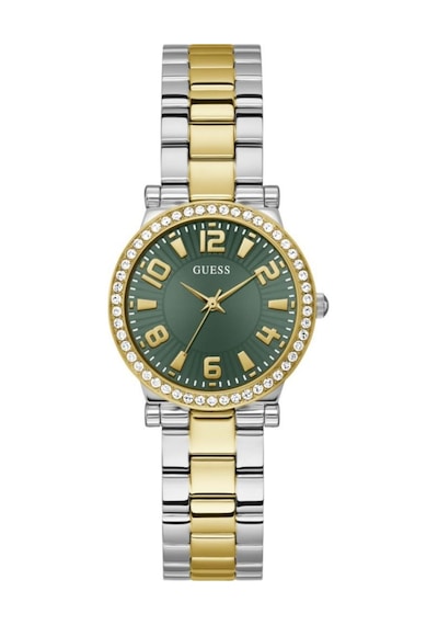 Guess Gugw0686l2 Altın Kaplama Yeşil Kadran Taşlı Kadın Kol Saati