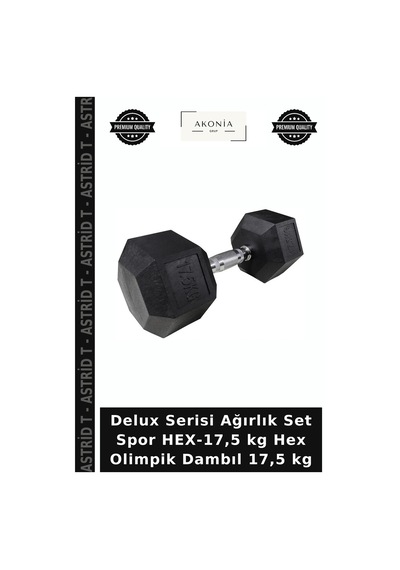 Delux Serisi Ağırlık Set Spor Hex-17,5 Kg Hex Olimpik Dambıl 17,5 Kg Diğer
