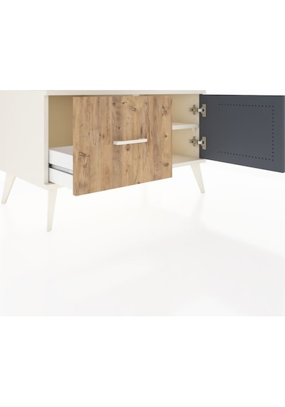 Hyperion Şifonyer Tek Raflı Tek Çekmeceli Tek Kapaklı 88x44x48 Aytaşı-antrasit/çam Antrasit/çam Hyperion Şifonyer Tek Raflı Tek Çekmeceli Tek Kapaklı 88x44x48 Aytaşı-antrasit/çam Antrasit/çam