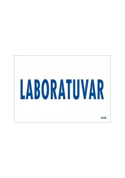 Mey Najmaddin Laboratuvar Uyarı Levhası 17,5x25 Kod:1656 Najmaddin