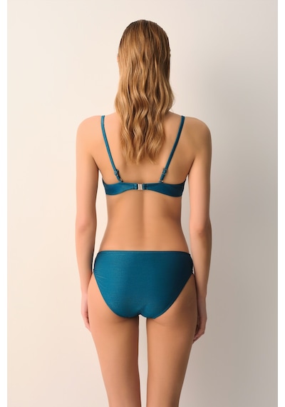 Suwen Ariel Pileli Bikini Altı Sb2639514271427 Petrol Yeşili